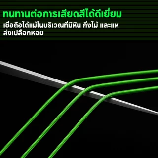 DAINAMO 100M PE 8X สีเขียว แบบเชือกถัก 8 แกน สําหรับตกปลา 4-35 กก.คุณภาพญี่ปุ่น สายตกปลา 9-79LB