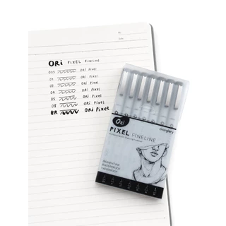 ปากกาตัดเส้น ORi รุ่น Pixel 7 ขนาด Drawing Fineliner M-PX-7