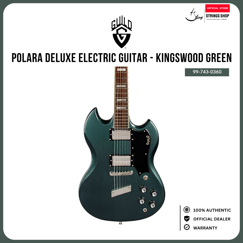 กีตาร์ไฟฟ้า Guild Polara Deluxe Electric Guitar - Kingswood Green