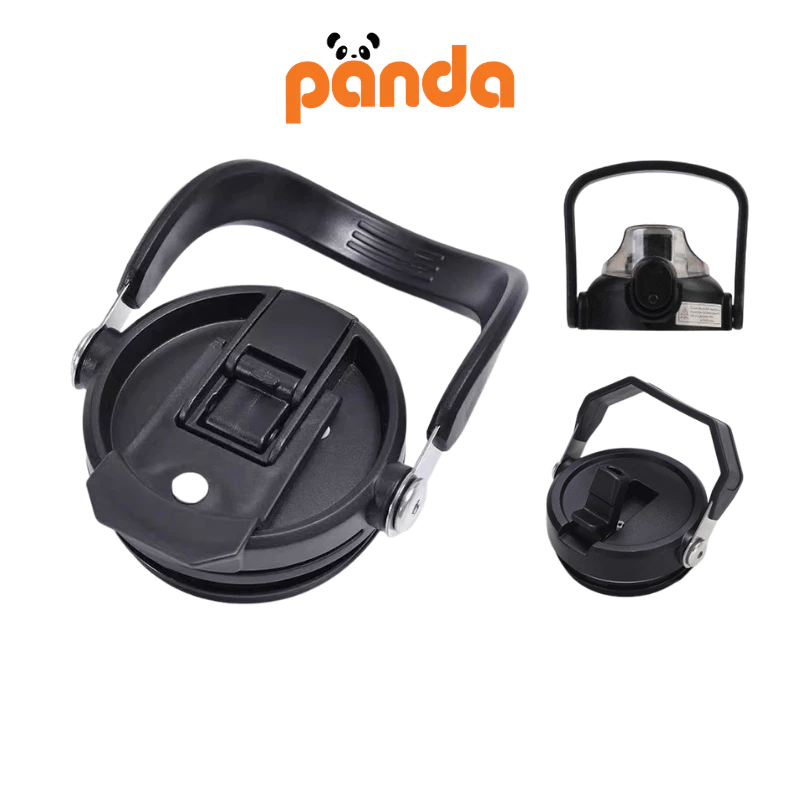 PANDA ฝาแก้วแบบหูหิ้ว 20/30/45/60ออนซ์ ฝาแก้วสำรองแบบหูหิ้วพร้อมหลอด