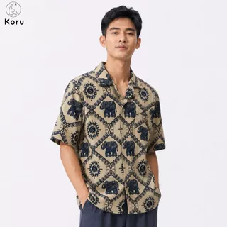KORU เสื้อฮาวาย ลายช้างโครุพรีเมียม