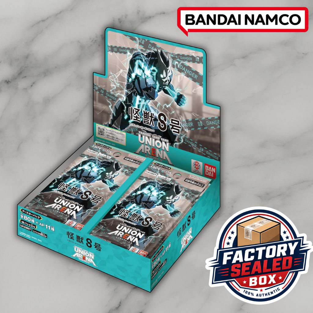 UNION ARENA UA28BT การ์ดเกม Booster Pack Kaiju No. 8 BOX 16 ซอง ของแท้ญี่ปุ่น