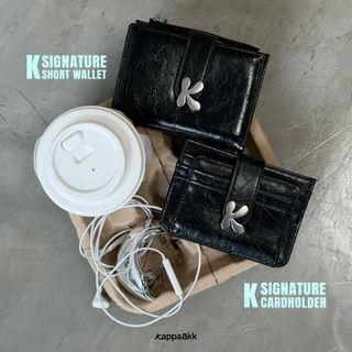 KAPPABKK "K" Signature Short Wallet กระเป๋าสตางค์ใบสั้นหนัง PU โลโก้ตัว K ดีไซน์เก๋ ฟังก์ชันครบ