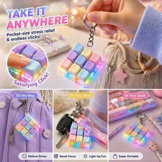 [ส่งด่วน] Clicker พวงกุญแจคีย์แคป คีย์บอร์ด คลิกได้ แป้มพิมพ์กดน่ารัก ของเล่นคลายเครียด
