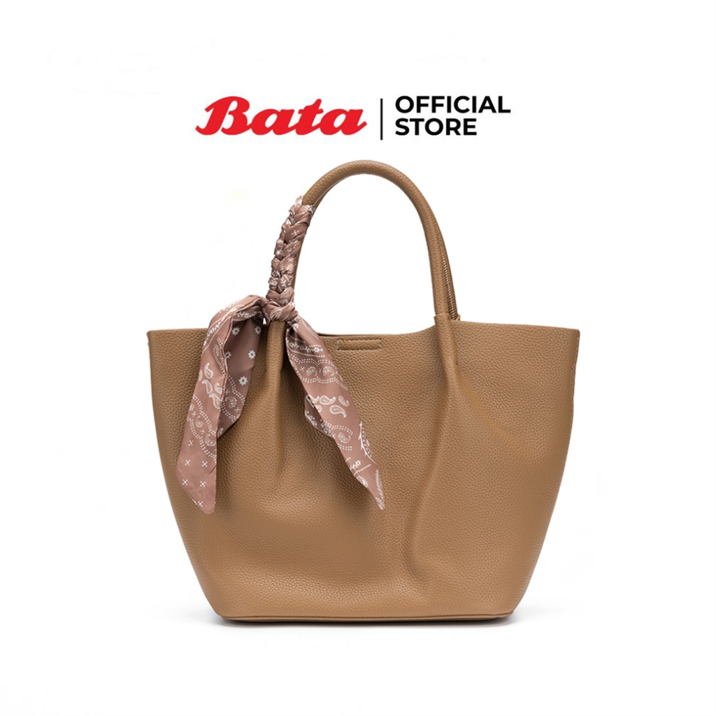 Bata บาจา กระเป๋าถือดีไซน์หรู สำหรับผู้หญิง สีน้ำตาล 9044972 สีเบจ 9048972 สีงาช้าง 9041972 สีชมพู 9045972 สีดำ 9046972