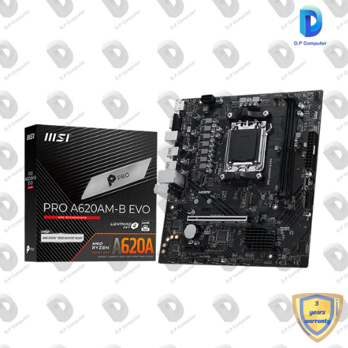 MAINBOARD MSI PRO A620AM-B EVO (AM5) สินค้าใหม่ รับประกัน 3 ปี