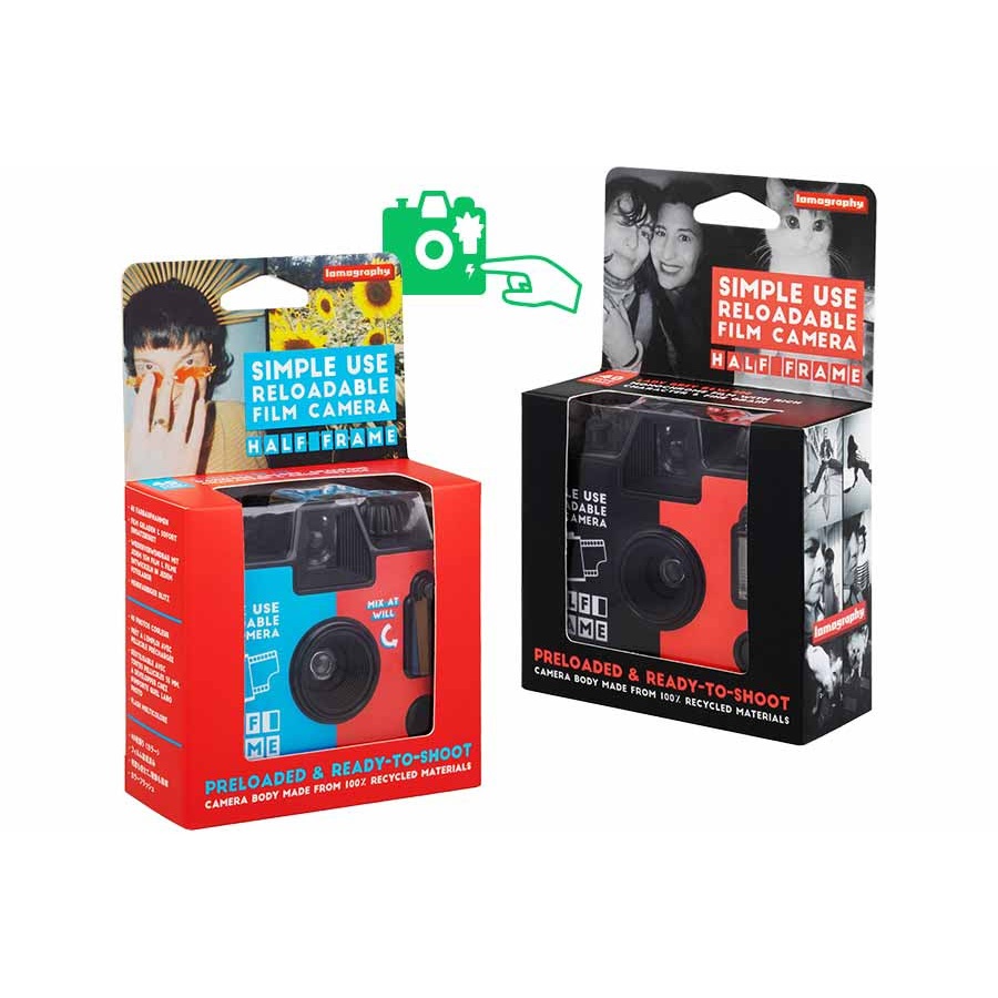 กล้อง Lomo Half-frame Simple Use 35mm รุ่นฟิล์ม LomoChrome Classicolor และ รุ่นฟิล์มขาวดำ กล้องฟิล์ม