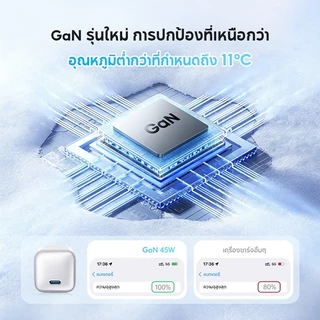จัดส่งจากประเทศไทย PD 45W ชุดชาร์จ 20W สายชาร์จ USB-C รองรับ ใช้ได้กับหัวชาร์จ Type-C ทุกประเภท
