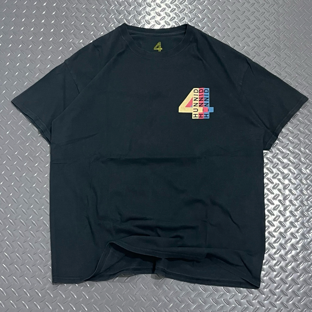 4 Hunnid Big 4 Logo printing tee (Used)