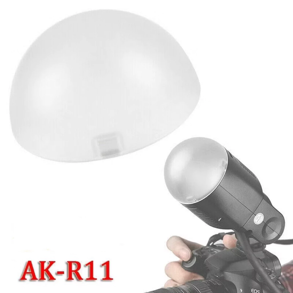 พร้อมส่ง AK - R11 / AK-R12 ตัวกระจายแสงแฟลชสําหรับ H200R Round Flash Head V1 Flash Series AD 200 Pro AD 200