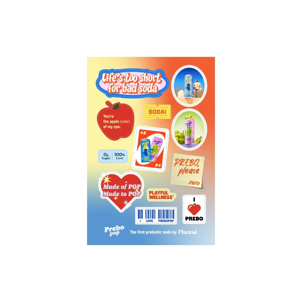 (สินค้าสำหรับแถม ไม่ใช่จำหน่าย) PREBO POP EXCLUSIVE STICKER