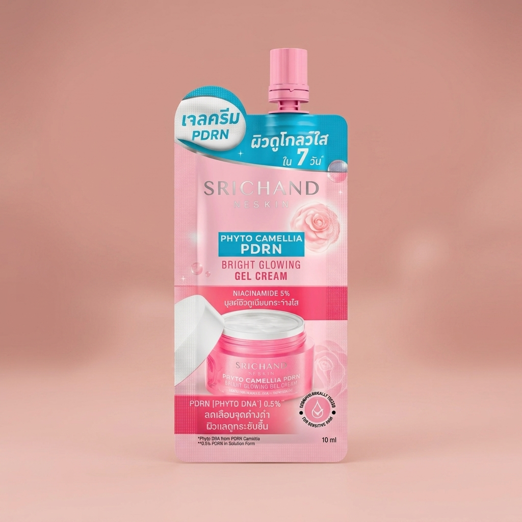 (เจลครีม) ศรีจันทร์ - Srichand Phyto Camillia PDRN Bright Glowing Gel Cream [1 ซอง]