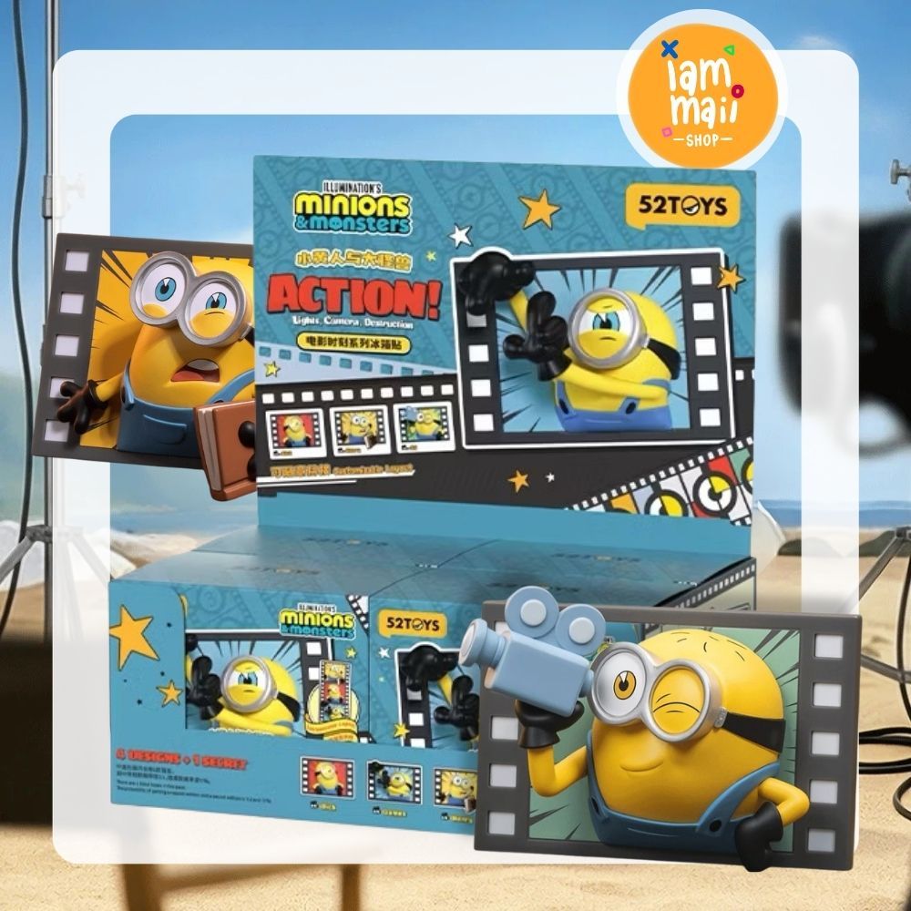 [ยกกล่อง] 52TOYS MINIONS & MONSTERS - Action! Fridge Magnet มินเนี่ยน&มอนสเตอร์ พร้อมส่ง
