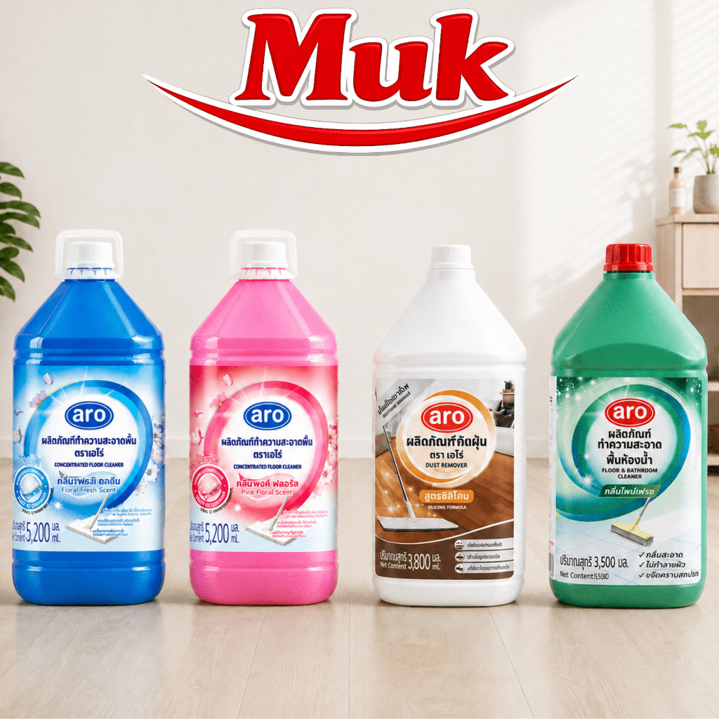 ARO ผลิตภัณฑ์ทำความสะอาด 3200-5200ML Floor Fresh | Floor Floral | Floor Lavender | Dust Remover | Toilet Green