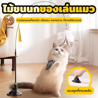 ของเล่นล่อแมว ของเล่นสัตว์เลี้ยงแบบโต้ตอบ ของเล่นล่อแมวแบบเปลี่ยนหัวได้ ของเล่นล่อแมวแบบยาว ของเล่นแมวราคาประหยัด