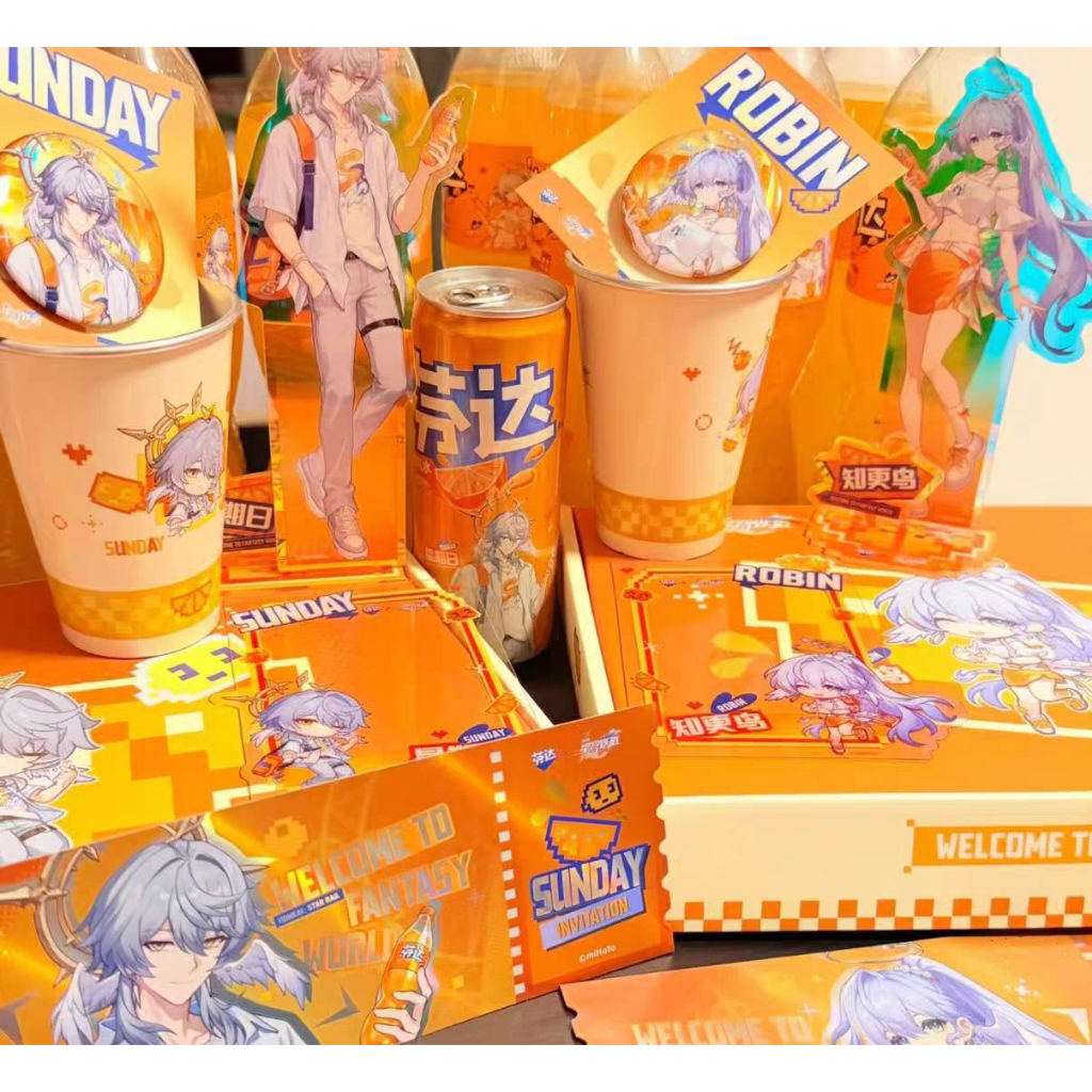 Preorder Honkai Star Rail Fanta Collab x Sunday & Robin