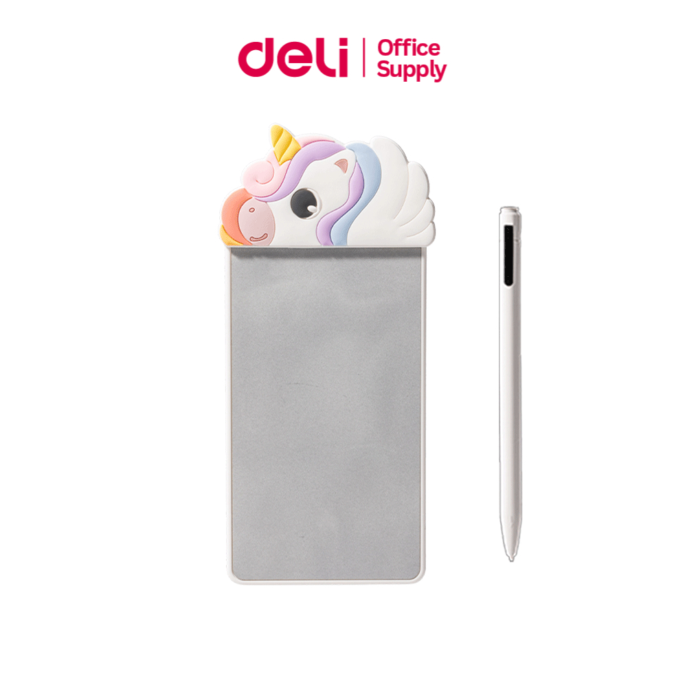 Deli กระดานไวท์บอร์ดแม่เหล็ก พร้อมปากกา เขียนลบได้ ติดตู้เย็น/ตู้เหล็ก ขนาดพกพา Magic Whiteboard
