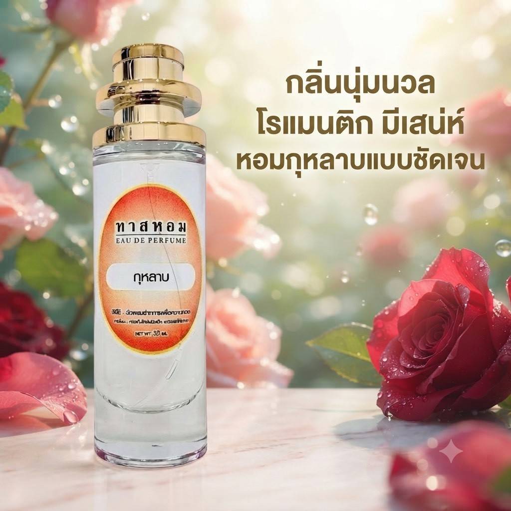 น้ำหอม กลิ่นกุหลาบแดง  รับประกันติดทนนาน💯%