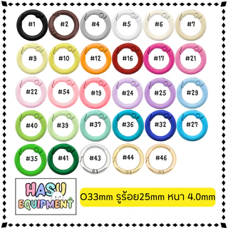 [💚240] HasuEquipment 100 ชิ้น ขายส่ง พวงกุญแจตัวO 20/25/30/33mm พวงกุญแจ สำหรับทำพวงกุญแจ Hasu Equipment [ขายส่ง]