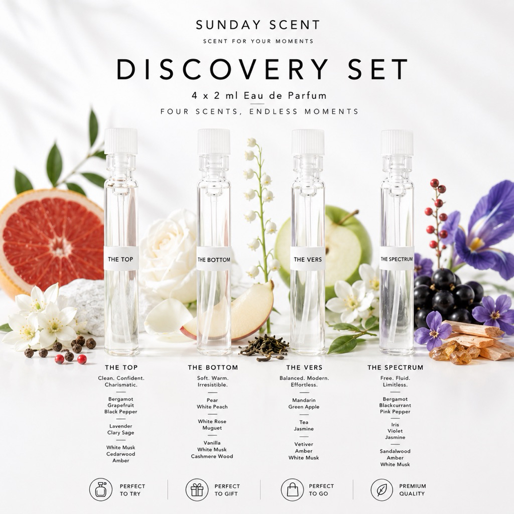 Sunday Scent Men Discovery Set | น้ำหอมเทสเตอร์ 2ml x 4 กลิ่น