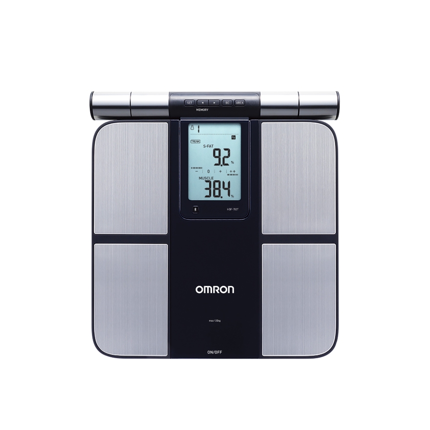 OMRON HBF-702T Body Composition Monitor (เชื่อมต่อผ่านแอพ Omron Connect ได้)  แถมฟรีตลับใส่ยา ของแท้