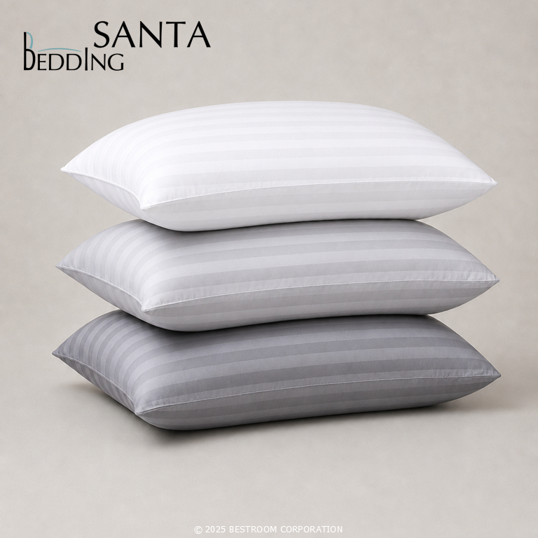 SANTA ปลอกหมอน หนุน ผ้า Super Soft ลายริ้ว
