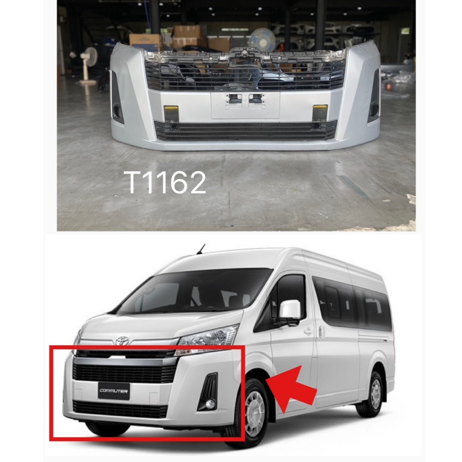 ของแท้ กันชนหน้า รถตู้คอมมูเตอร์ Toyota Commuter Hiace (หน้ายาว2020)