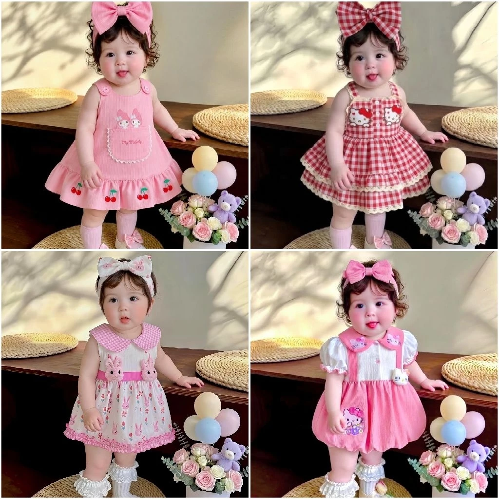 ชุดเดรสเด็กผู้หญิงน่ารักๆ แรกเกิดถึง18เดือน
