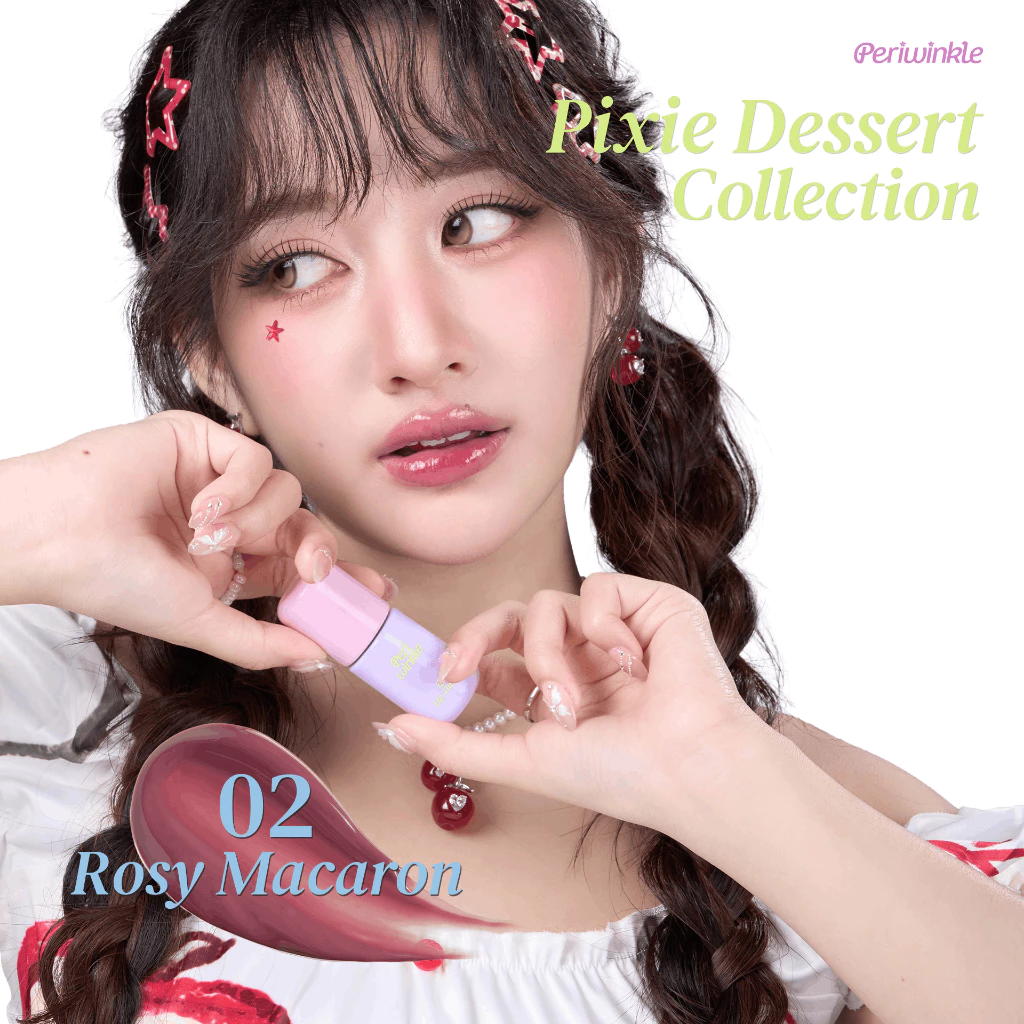 Periwinkle Lip Tint Oil - ลิปทินท์ออยล์ทิ้งสเตน ฉ่ำวาว ไม่เหนอะ l สี ROSY MACARON