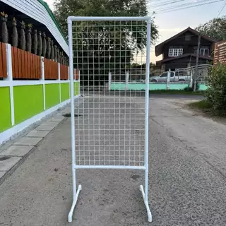 (พร้อมส่ง)ตั้งขาตั้งสื่อพร้อมตะแกรง 60x120 cm. โครง PVC หนา แข็งแรง