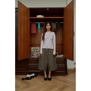 Pantry Relaxed Crop pants กางเกงขา5ส่วน ทรงสวยมาก สีขาว สีเขียวเข้ม