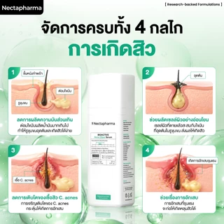 [2 ขวด ลดเพิ่ม 60 บ.] Nectapharma Acne Clear Serum แอคเน่เคลียร์เซรั่ม เคลียร์สิว ผิวไม่เยิ้ม