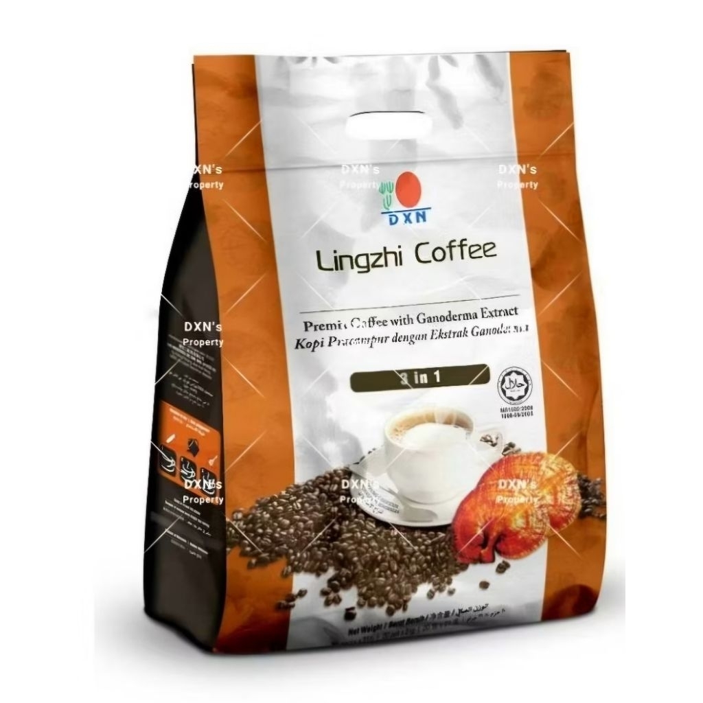 กาแฟ 3in1 ผสมเห็ดหลินจือ (20 ซอง)