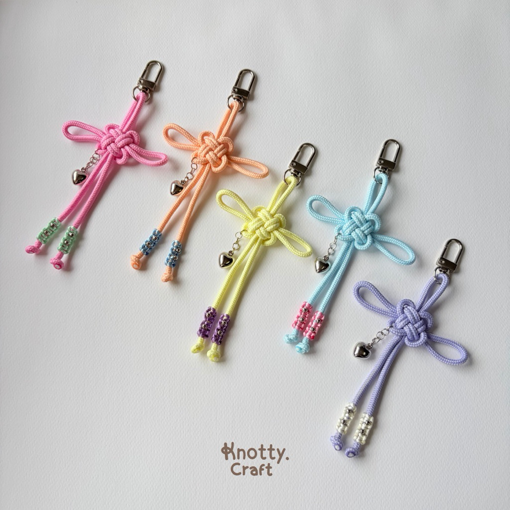 Knotty.Craft - Lucky knot พวงกุญแจเชือกถัก พวงกุญแจแฮนด์เมด