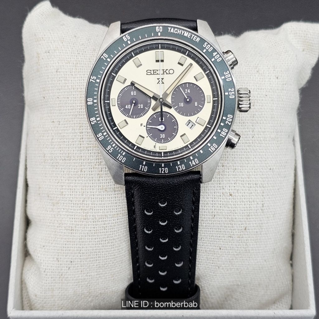นาฬิกา seiko speedtimer cream green starbuck SEIKO SPEEDTIMER GREEN STARBUCK ssc943 ssc943p SSC943 S