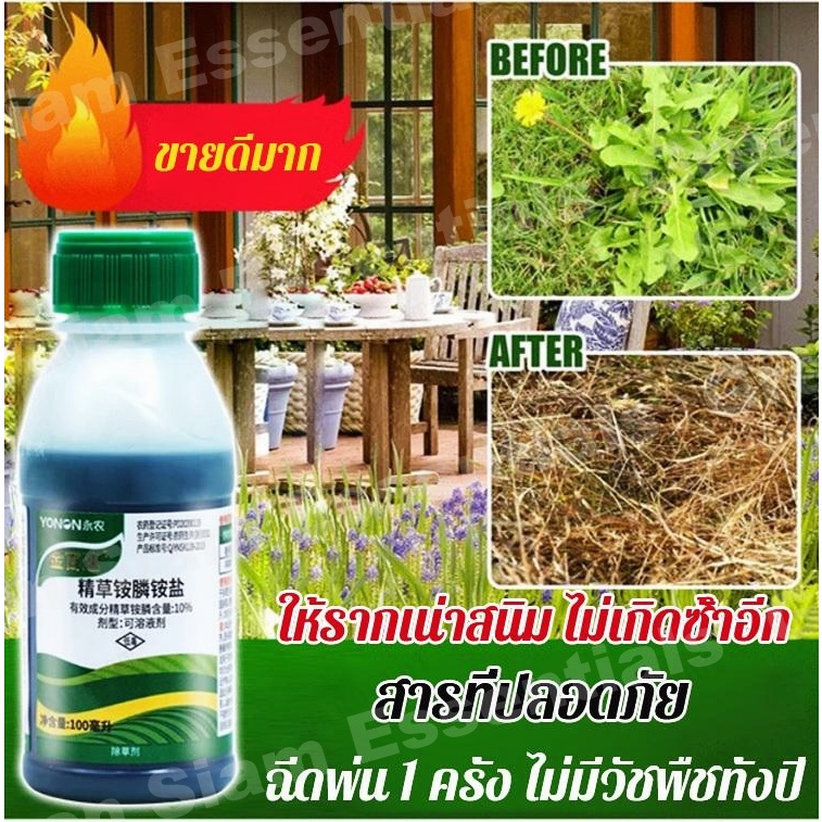 ซื้อ 1 แถม 1 สารดูแลวัชพืชชนิดใหม่ 100ml เหมาะสำหรับวัชพืชใบแคบและวัชพืชใบกว้าง ออกฤทธิ์ผ่านใบและระบบราก ใช้งานง่าย