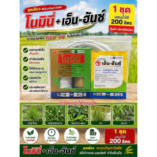 พร้อมส่ง** ชุดยาฆ่าหญ้าในนาข้าว “เฉียบขาด” ข้าวไม่แดงไม่งัน