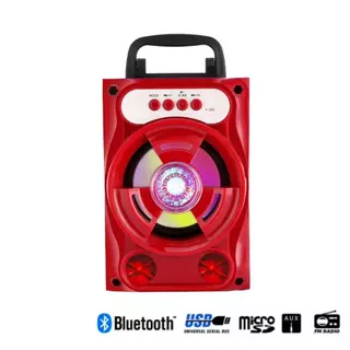ลำโพงบลูทูธ BFUBF แบบพกพา ไร้สาย ซับวูฟเฟอร์ ไฟ LED แบตเตอรี่ 1200 mA มี 3 สี