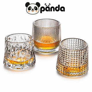 Panda แก้ว The Rock วิสกี้ บรั่นดี เบียร์ กาแฟ เนื้อคริสตัลใส แข็งแรง สวยหรู คุณภาพสูง แพ็คกันแตก เคลมได้