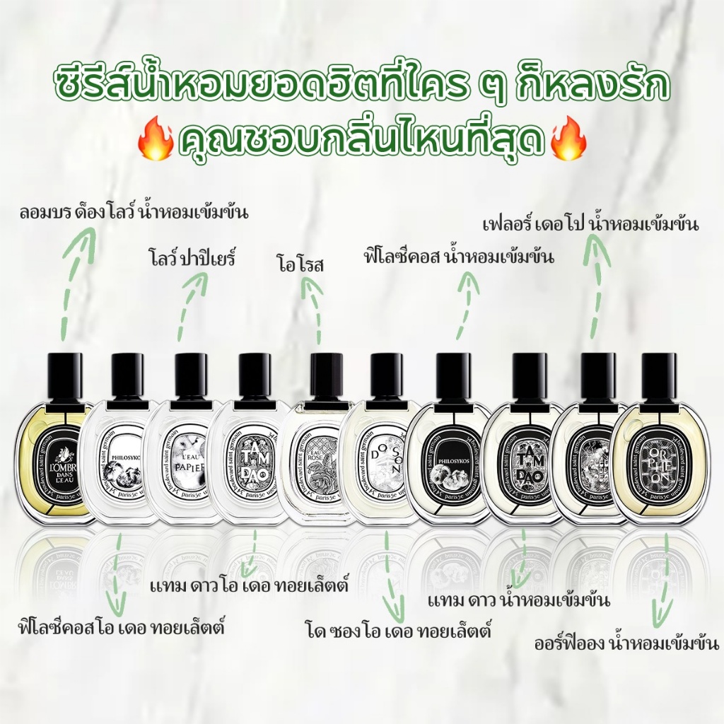 【 สปอตของแท้ 】Orphéon & Fleur de Peau Eau de &Tam Dao EDT/EDP2ml/5ml/10ml น้ําหอม unisex น้ำหอมติดทนนาน
