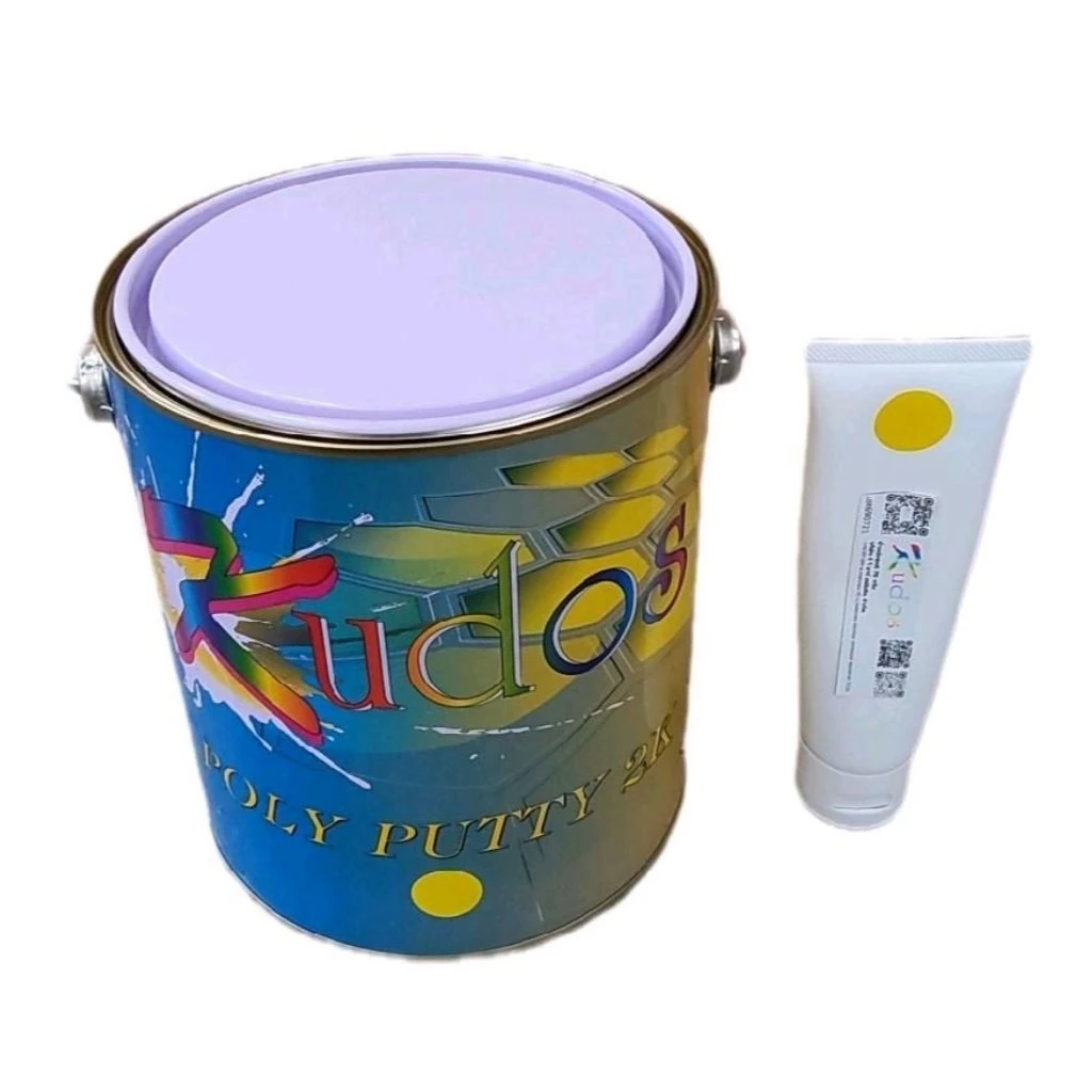 สีโป๊วเหลือง Kudos พร้อมน้ำยาเหลือง สีโป๊วรถยนต์คุณภาพสูง เนื้อเนียน ขัดง่ายแห้งไวยึดเกาะแน่น อุดรอยบุบ งานเหล็ก พลาสติก thumbnail 3