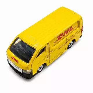 FL2 Tomica First Lot 102 DHL Delivery Van ใหม่ในซีล 配送バン 1/64 🧩 รถโทมิก้าขนาดเล็ก 6.5-7.0 ซม