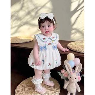 ชุดเดรส ชุดกระโปรงลูกสาว เด็กแรกเกิด เด็กอ่อน ไซส์ แรกเกิด-12 เดือน