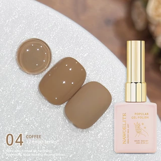 Nawoelite เจลสีทึบ สีเจลทาเล็บ เจลสีทึบ สีทาเล็บเจล มิลค์ คอฟฟี่ 12 สี 15ml สีสุภาพ อบLED/UV ไม่ต้องเจียร สีเรียบเนียน