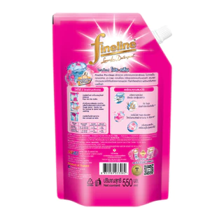 [แพ็ค3] Fineline ไฟน์ไลน์ ผลิตภัณฑ์ซักผ้า สูตรเข้มข้น โปร-คลีน 550มล. x3, สีชมพู