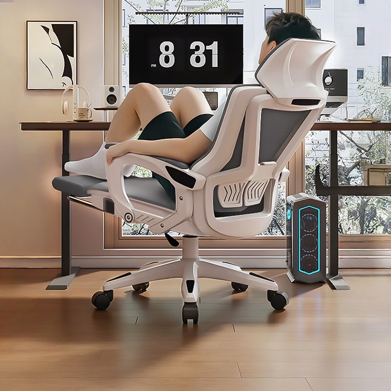 HOME เก้าอี้สำนักงาน เก้าอี้คอมพิวเตอร์ Ergonomic chair เก้าอี้นิ่ม แข็งแรง  ปรับความสูงได้ เอนหลังได้ ล้อเลื่อนเงียบ