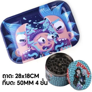 พร้อมส่ง ถาดยำ+ที่บดสมุนไพร Grinder 63mm 50mm 40mm เครื่องบดสมุนไพรโลหะผสมสังกะสี 4 ชั้น ถาดกลิ้งเหล็กวิลาดดีไซน์ทันสมัย