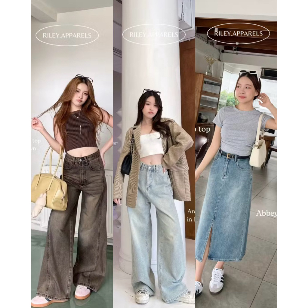 ส่งต่อ Riley.apparels - Harvey Jeans 7011/Riley.apparels - Abbey skirt 7004 [