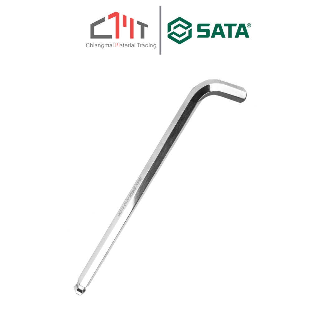 SATA ประแจหกเหลี่ยม หัวบอล ยาวพิเศษ ขนาด 1.5mm. - 10mm. No.801