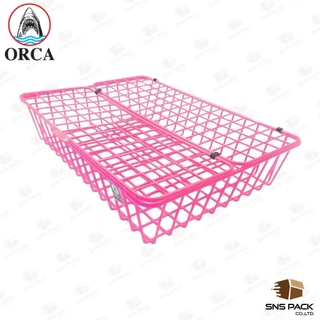 ตะกร้าลวดเคลือบพลาสติกฝาปิด Orca No.98 คละสี